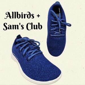 Allbirds + Sam's Club Wool Sneaker's Womens Sz 7 Running Jogging Walk Blue White